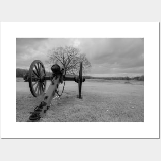 Clouds over Cannon Black and White Posters and Art